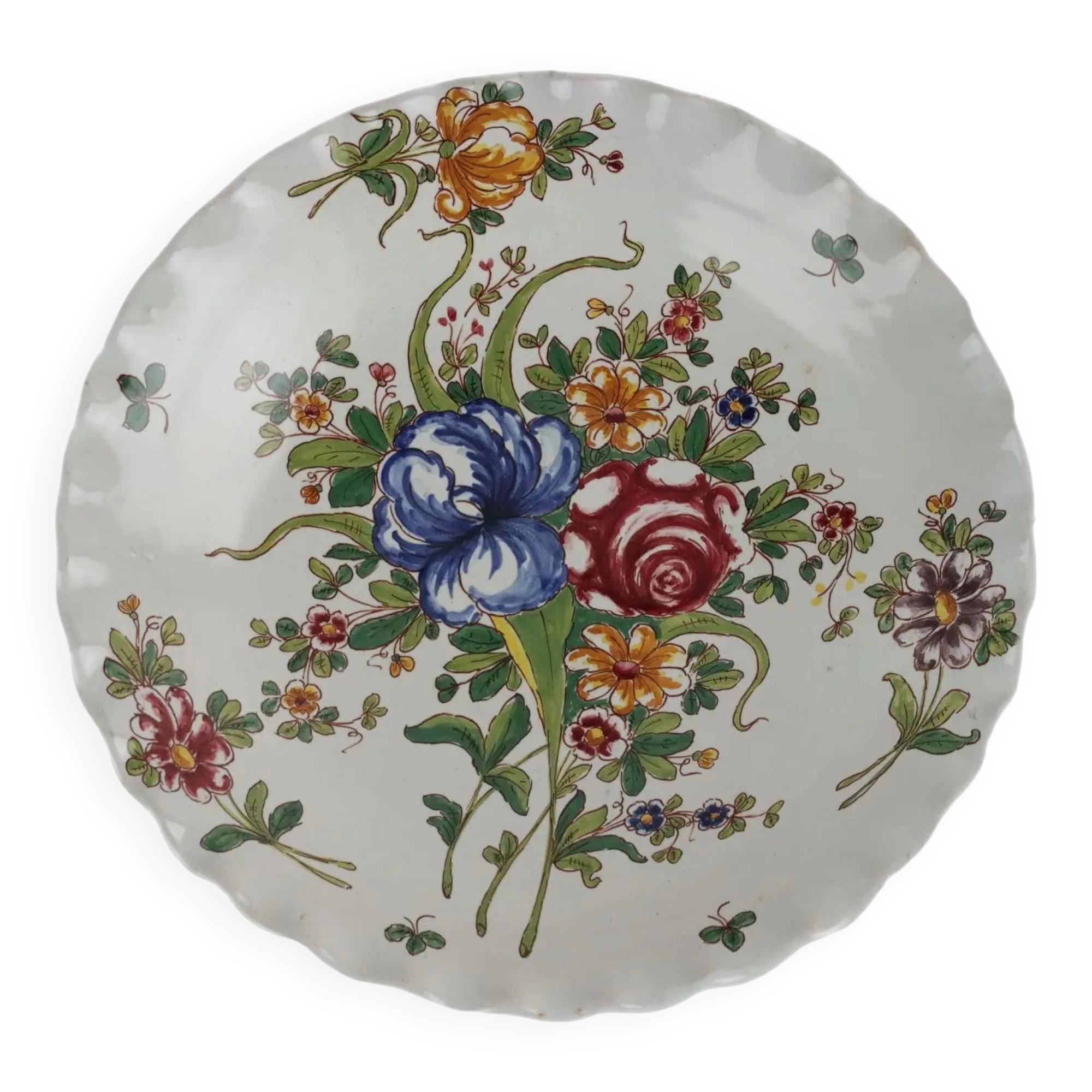 Bol ancien en majolique Man. Boselli Savona Italie XIX Century
