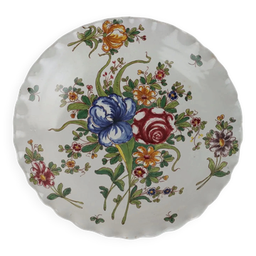 Old bowl in majolica Man. Boselli Savona Italy 19th Century
