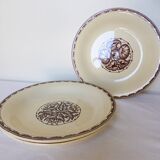 3 Sarreguemines soup plates, Argonne model 210752