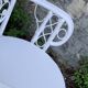 Fauteuil et chaise Peacock en rotin blanc, 1970