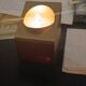 45 metal and wood candle holders