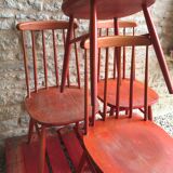 Set of 4 vintage 1960's scandinavian