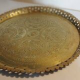 Oriental brass tray