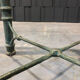 Table d’appoint en fer et verre patine antique