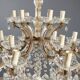 Antique style Maria Theresa chandelier 24 lights Italy 20th century
