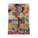 Moroccan Berber carpet Boujaad with colorful patterns 250x152cm