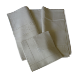 Old sheet and its matching, embroidered, 1 person