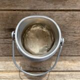 Pot à lait ancien en aluminium