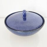 Dark blue ceramic candy box