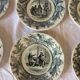 Série de 10 assiettes parlantes Choisy le Roi XIXe