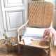 Fauteuil en osier
