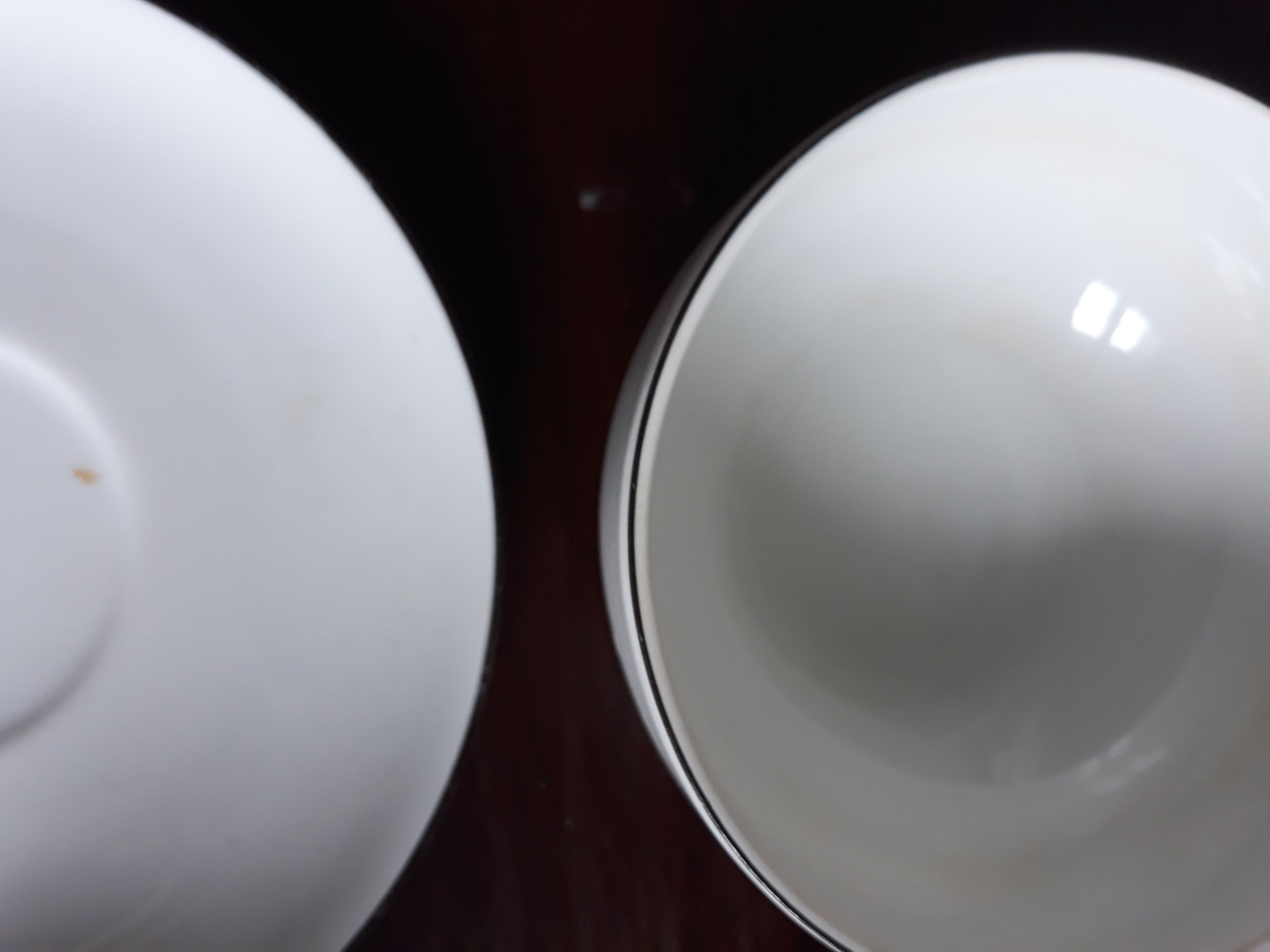 Lot of white porcelain cups