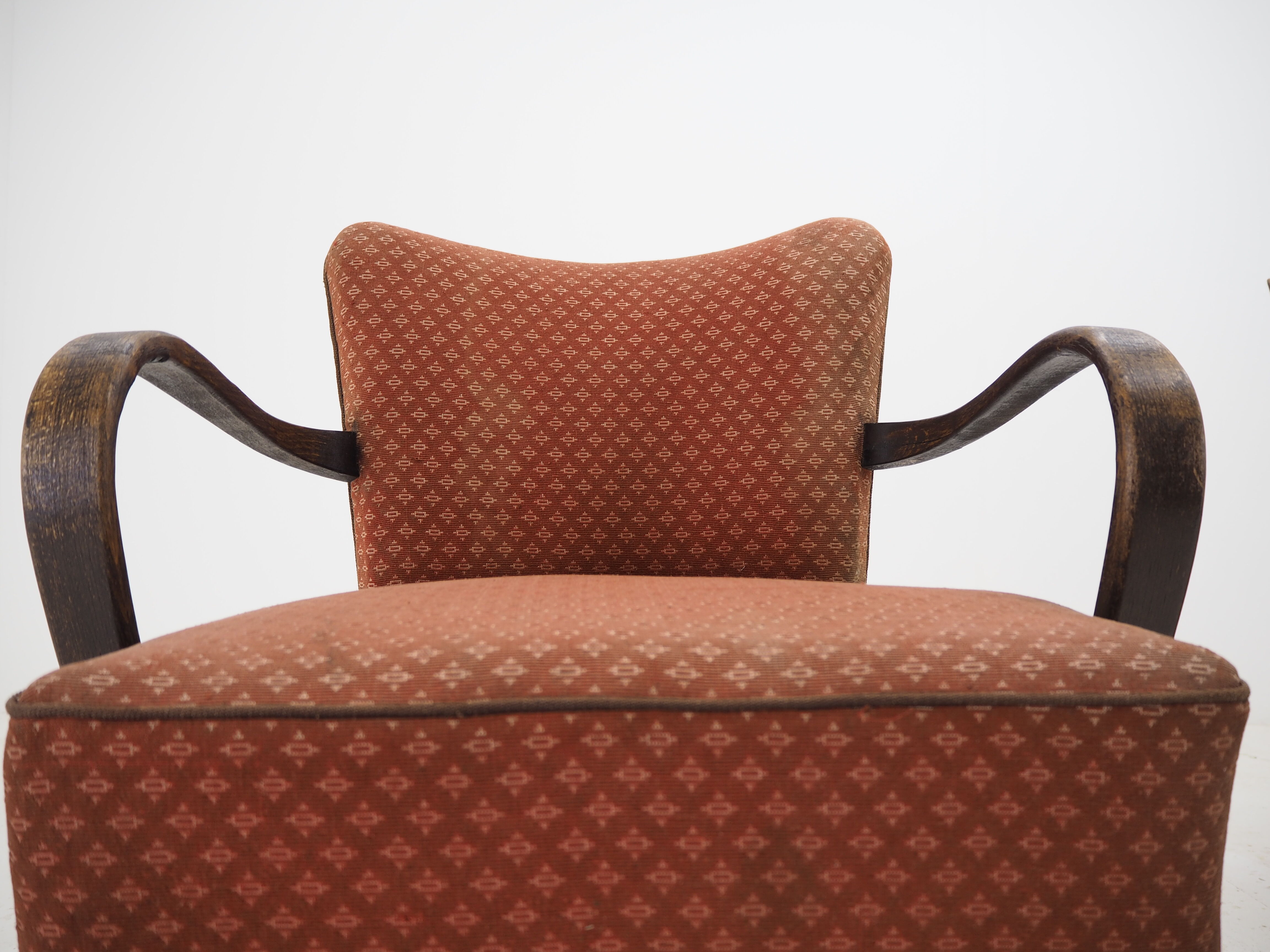 Pair of Art Deco Armchairs by Jindrich Halabala, 1930s
