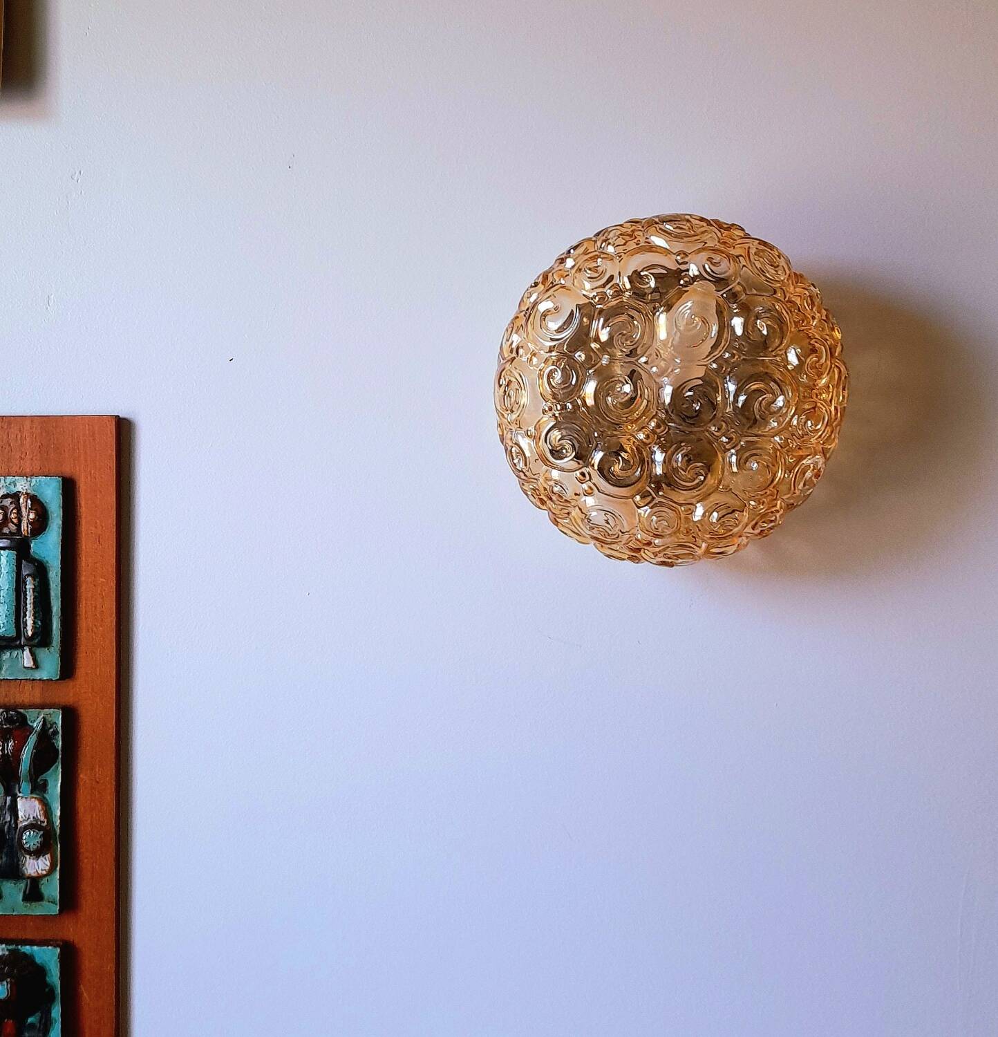 Applique ou plafonnier escargots,Helena Tynell 70s