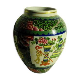 Faience vase porcelain asian