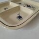 Vintage Sarreguemines compartmentalized plate model 5041 with Japanese decoration