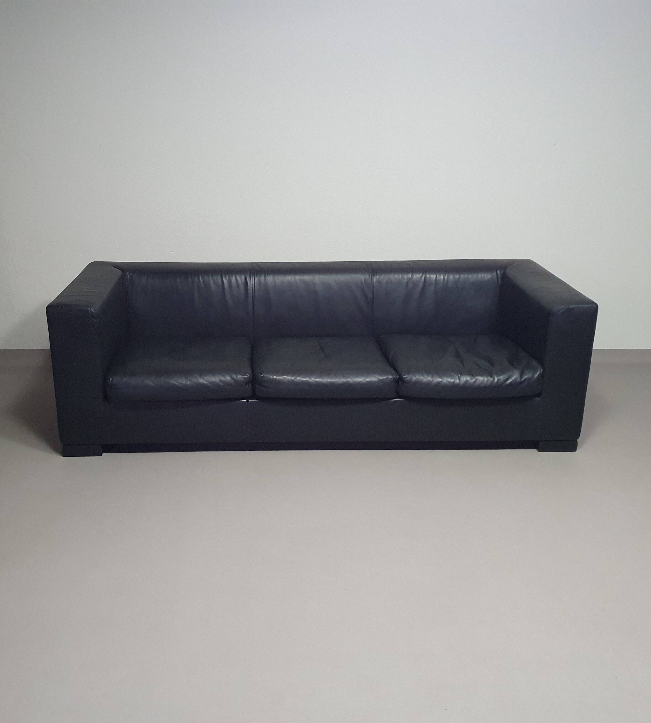 Wittmann leather sofa Camin by Paolo Piva