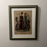 Fashion engraving "journal des Demoiselles"