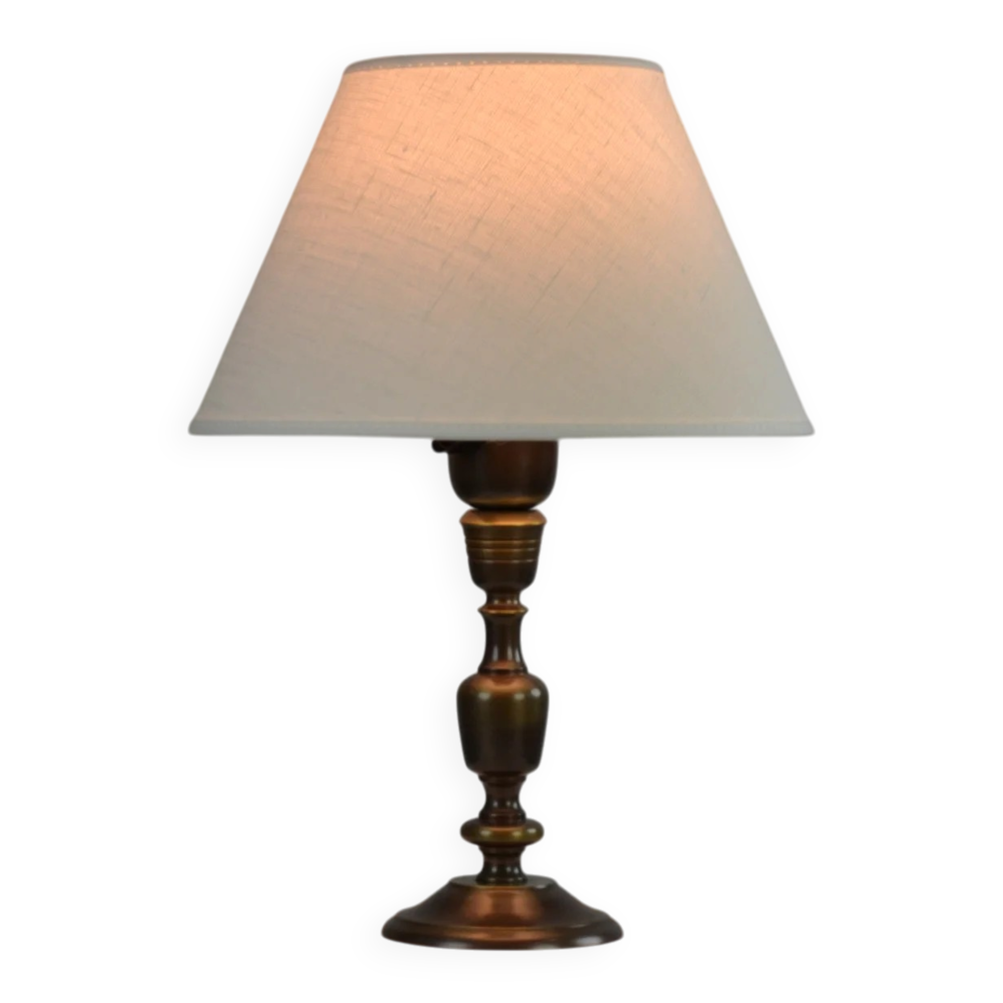 Table Lamp, Patinated Brass, Boréns, 1950s/60s, Sweden
