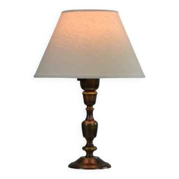 Lampe de table, laiton patiné, Boréns, années 1950/60, Suède
