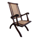 Antique folding chair with weaved seat/back