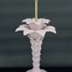 Lampe Palmier en céramique rose nacrée, Italie, circa 1960