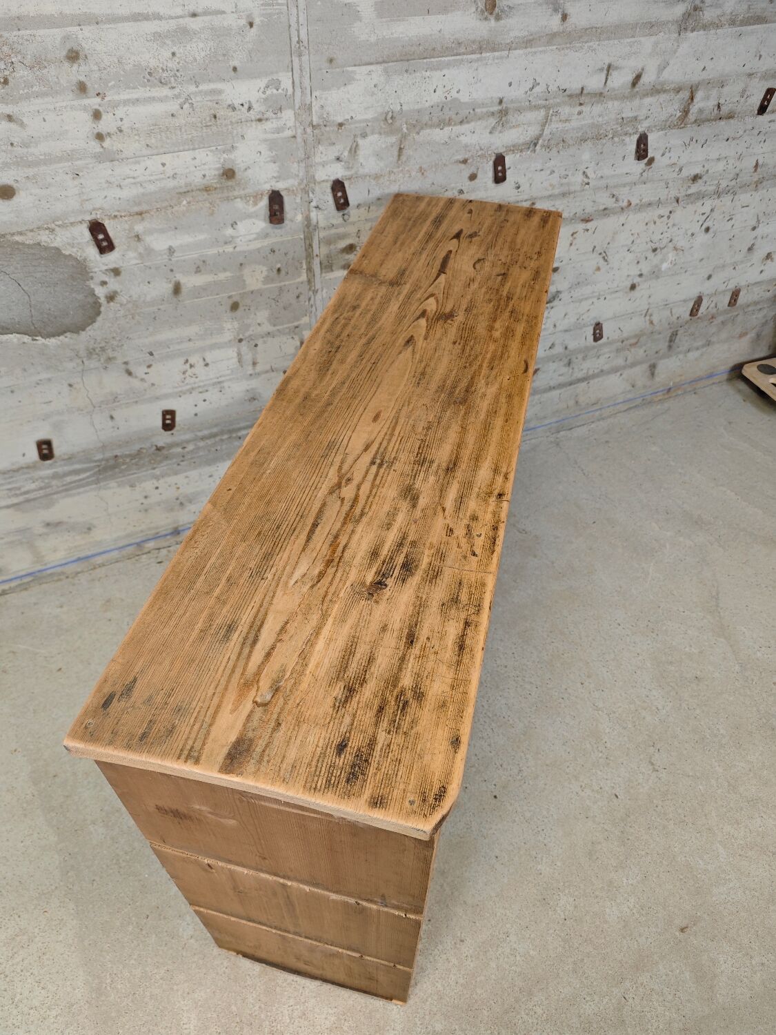 Raw wooden workshop furniture