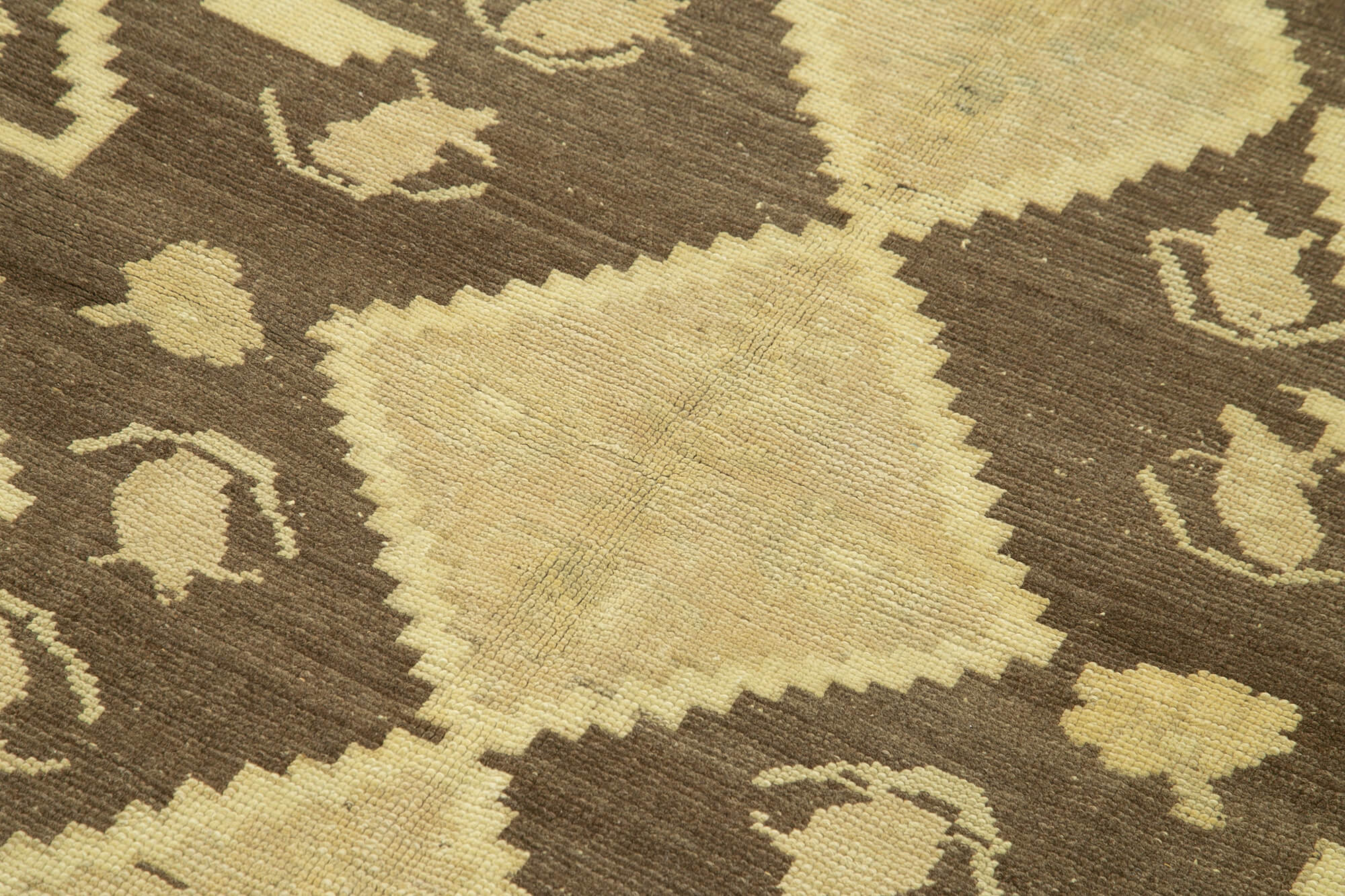 1960s handmade vintage oriental beige rug 125 cm x 225 cm