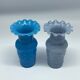 Ensemble de 9 vases opaline collar vases