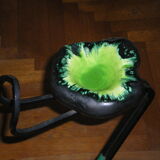 Wrought iron-standing ashtray, 1960s