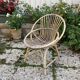 Set of 3 vintage rattan armchairs