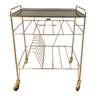 Vinyl or magazines holder trolley