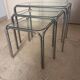 chrome nesting tables from the 1970s