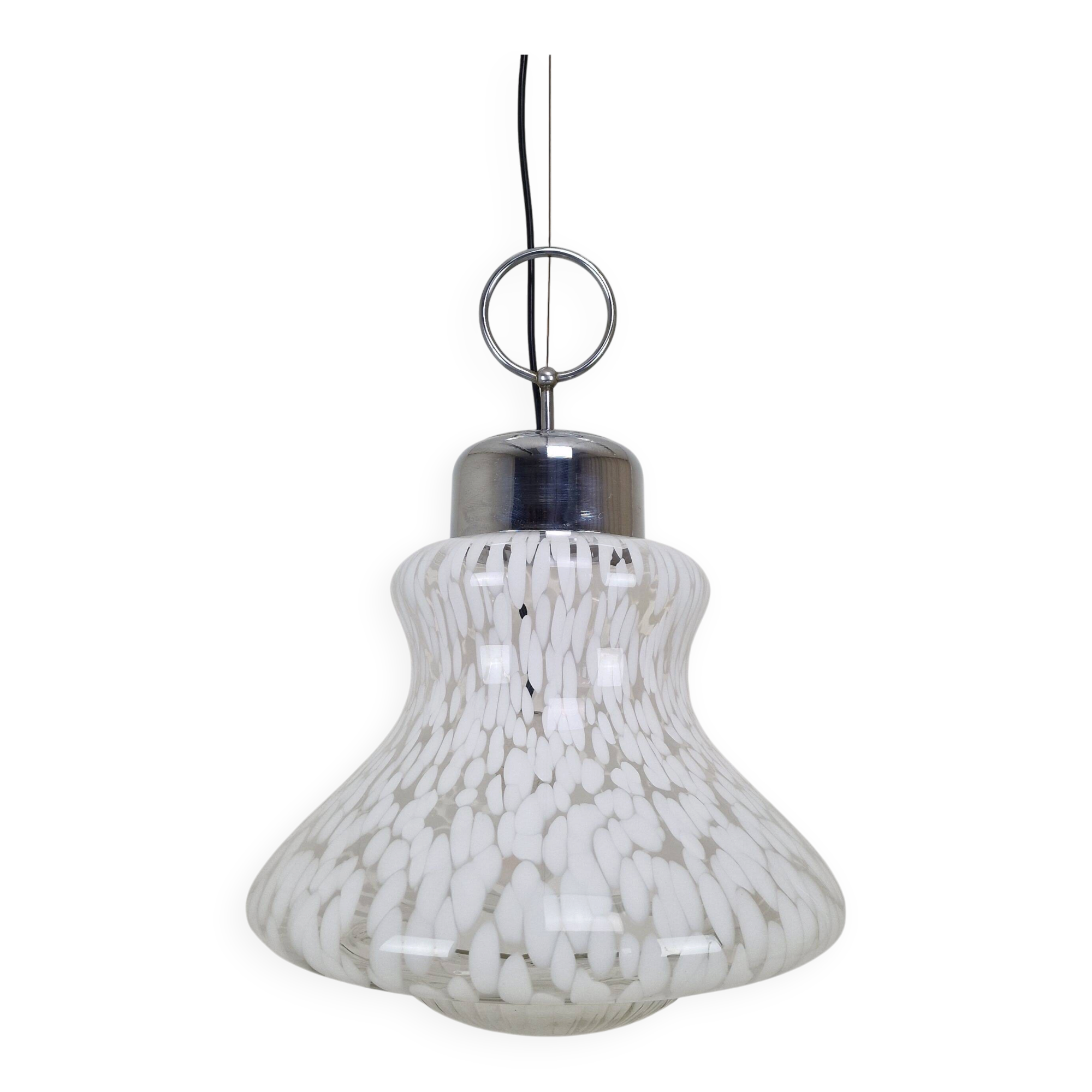Large Murano Glass Pendant Light by Carlo Nason for Mazzega – Italy 1970's
