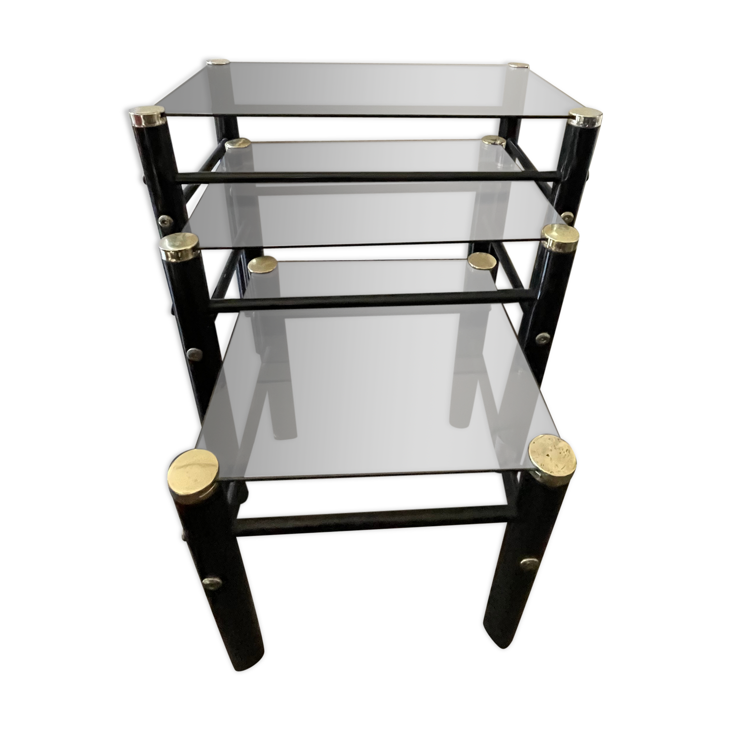 Nesting tables by Yves Boutboul, designer from the 70s