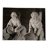 Photo argentique Bernard Darot tombeau de François II deux anges XXe