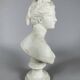 White Marble Sculpture Bust of Diana After Houdon (1741-1828) 19th Century