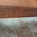 Rocaille table in carved solid oak