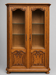 Louis XV style display cabinet. Solid oak.