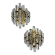 Pair of Venini sconces, Triedi cut glass, Italy, circa 1970s
