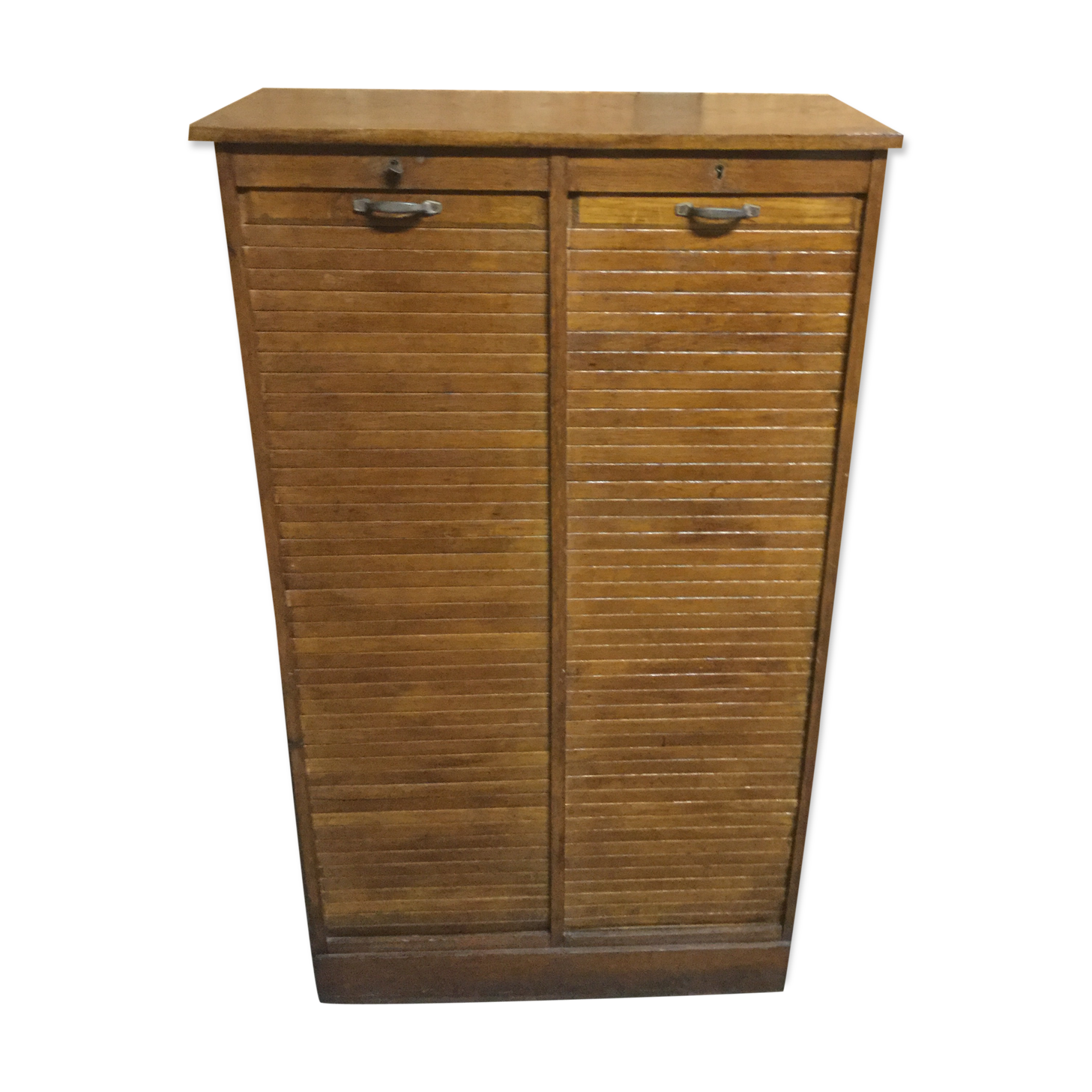 Furniture with double curtains