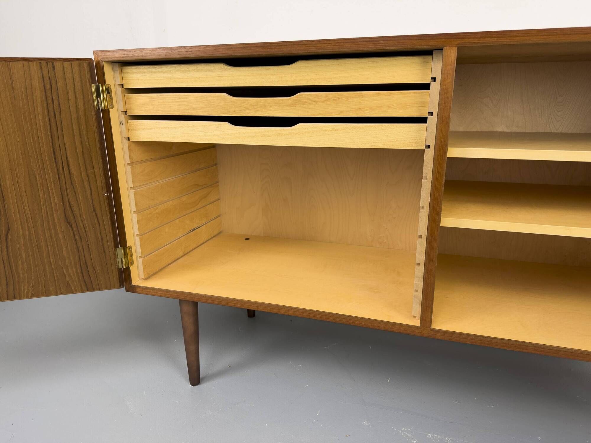 Danish Sideboard in Teak by Carlo Jensen for Hundevad & Co., 1960s