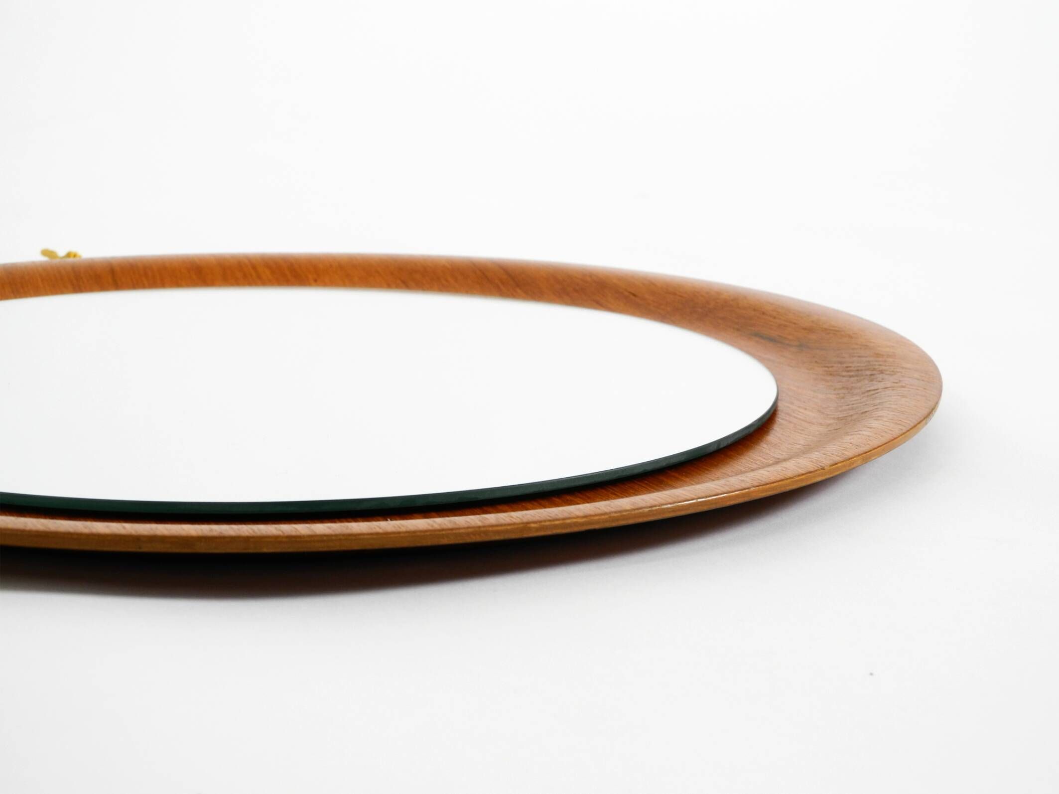 Rare Mid Century Modern teak wall mirror by ARY Fanerprodukter Nybro Sweden