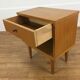 Scandinavian bedside vintage blond wood 1 drawer