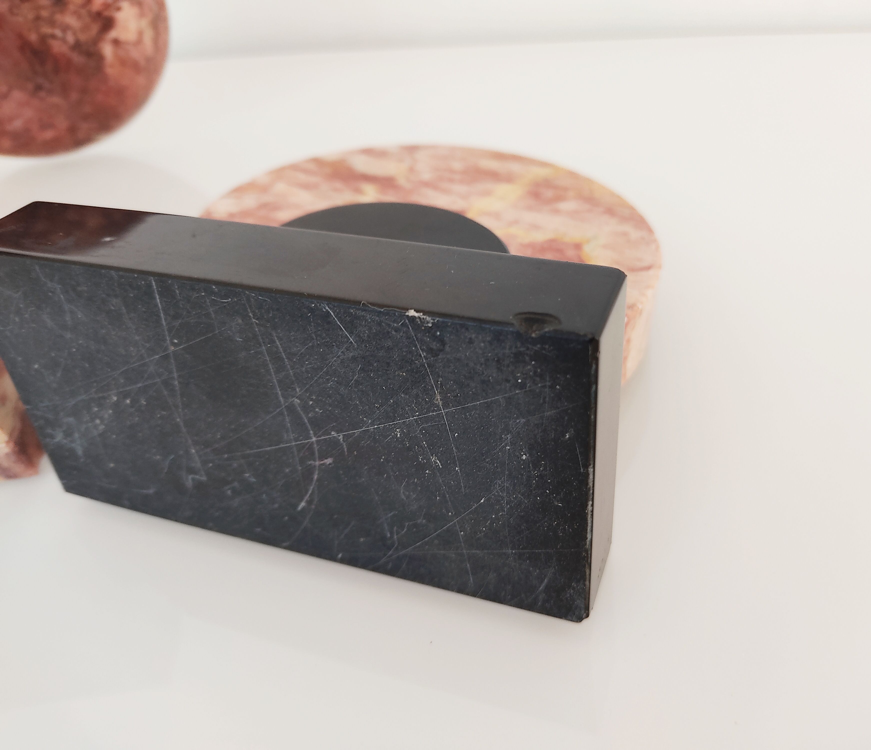 Cut and paperweight art deco marble