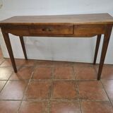 Ancienne table, console pieds fuseaux