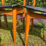 3 Scandinavian teak chairs from the 60s
