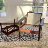 Fauteuil & Ottoman Hans Olsen – Vatne Møbler Danemark, 1960 Palissandre