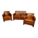Living room sofa and its 2 club armchairs.