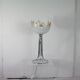 Lamp "space age". glass reflector, metal base. Circa 1970